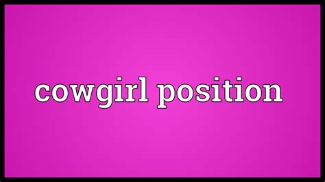 cowgirl position wikipedia